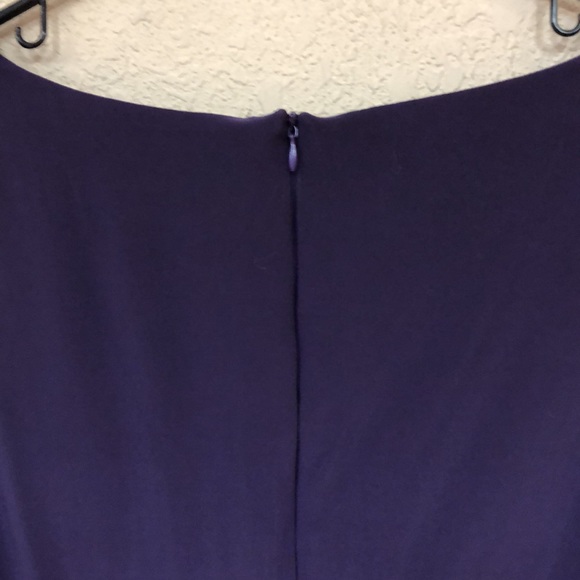 Adrianna Pappell Purple Tiered Flutter Cocktail Dress size 14 - Picture 11 of 12